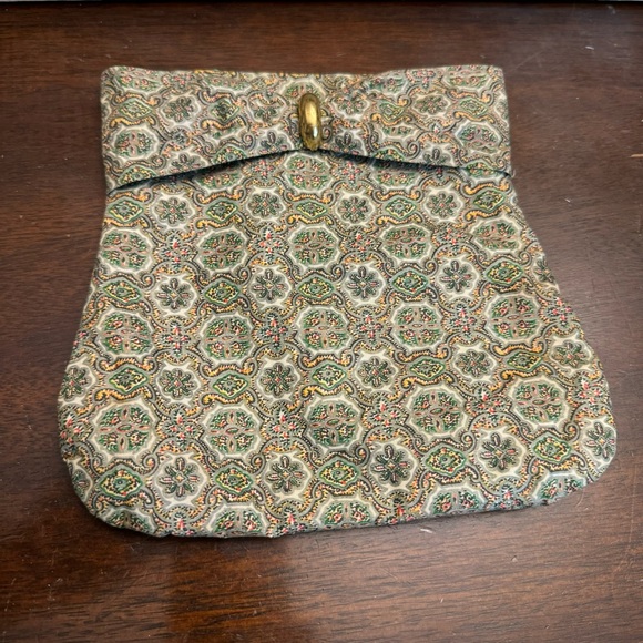 Super Cute Vintage Fabric Makeup or Accessories Bag - Picture 3 of 9